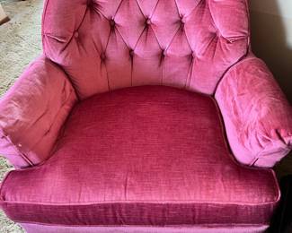 Woodmark Originals Inc Pink Upholstered Barrel Chair