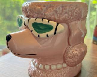 1987 Vandor Pink Poodle Coffee Mug
