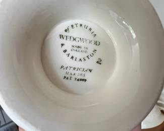 Wedgwood Patrician Ivory Tea Cups, Saucers and Salad Plates