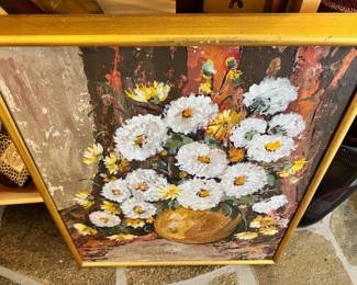 Framed Acrylic Painting "Summer Bouquet" by Majorie Tjossem