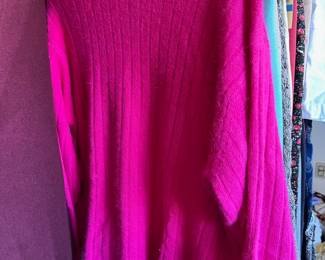 Rafaella Angora Lambs Wool Pink Sweater - Size Medium
