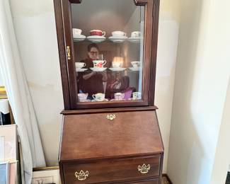 Jasper Cabinet Curio Cabinet with Secretary Desk