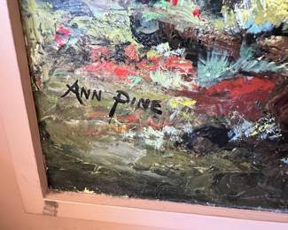 Framed Oil Painting "In the Cascades" by Ann Pine