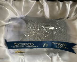 Waterford Snowflake Wishes Friendship Double Old Fashioned Glass