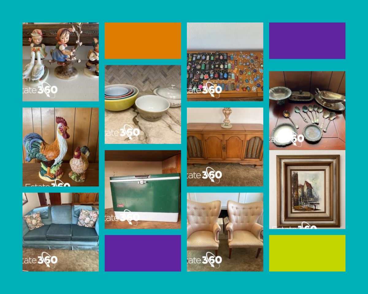 White Brown Clean Grid Interior Design Photo Collage