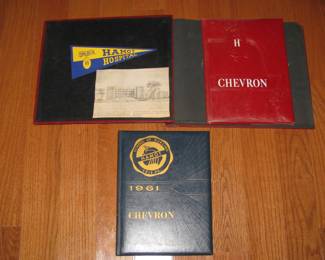 Hamot yearbooks and scrap book