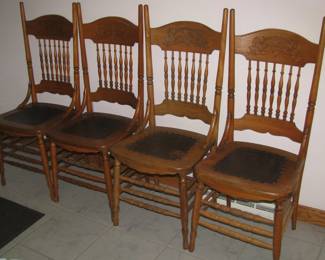 Vintage oak chairs