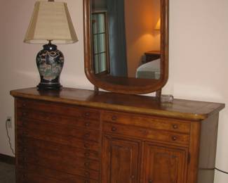 Dresser with mirror