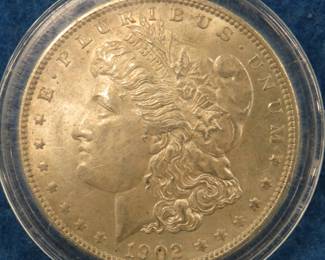 Lot 149. 1902 P Morgan silver dollar