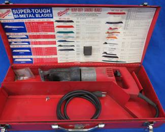 Lot 201. Milwaukee Heavy-Duty electric Sawzall in good working condition