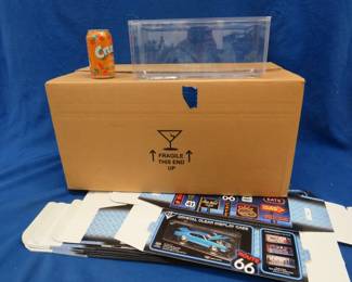 Lot 71. Full case of 8 used plastic display boxes in original shipping box.&nbsp; 13" x 5 1/2" x 5". 