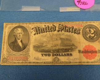 Lot 51. Series 1917 $2.00 United States Note