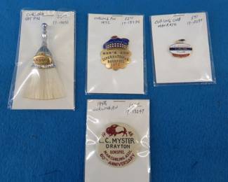 Lot 245. Vintage curling pins.&nbsp; The winter sport not hair.