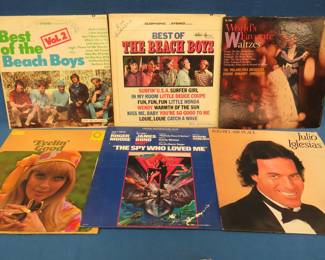 Lot 32. 12 albums including Beach Boys, Dottie West, and more