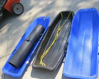Lot 351. Four snow sleds