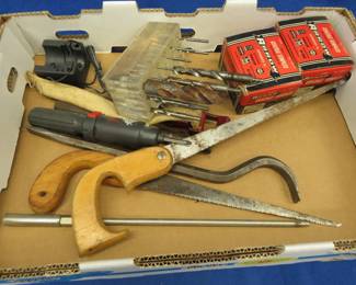 Lot 187. Hand tools, staples, and more