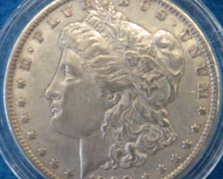 Lot 485. 1900 P Morgan silver dollar