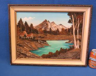 Lot 243. 3D bark and moss artwork from Japan