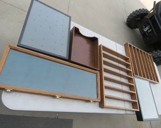 Lot 501. Shelves, display cases, and more