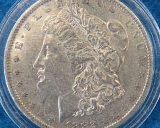 Lot 484. 1882 O Morgan silver dollar