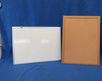 Lot 358. Corkboard and whiteboard