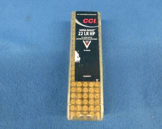 Lot 60. Full sleeve of CCI 22 LR.&nbsp; 36 grain.&nbsp; 100 rounds.