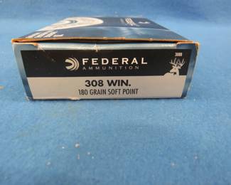 Lot 175. Federal Power-Shok 300 Win Mag.&nbsp; 180-grain soft point.&nbsp; Full box of 20 rounds.