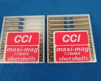 Lot 421. CCI .22 magnum birdshot.&nbsp; 34 rounds.