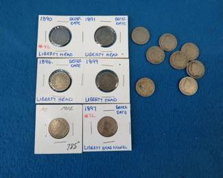 Lot 255. Fourteen mixed date Liberty nickels
