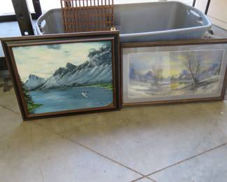 Lot 395. Four framed pictures of nature