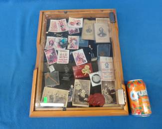 Lot 286. Interesting Abraham Lincoln collection in a display box