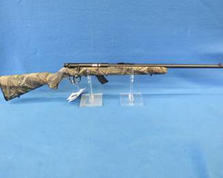 Lot 10. Savage Mark II 22 bolt-action with synthetic stock.&nbsp; Ser. no. 1106074.&nbsp; LR only. Never shot by owner