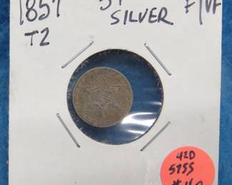 Lot 94. 1857 Three-cent piece (Trime)