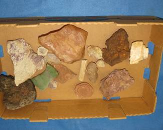Lot 109. Rose quartz and other interesting rocks