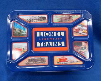 Lot 497. Lionel Train tin with accessories as shown in photos