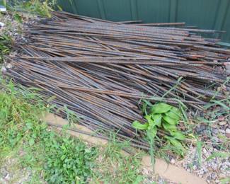 Lot 470. 48" x 1/2" rebar pile