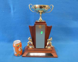 Lot 304. 1976 hockey trophy ready for repurposing