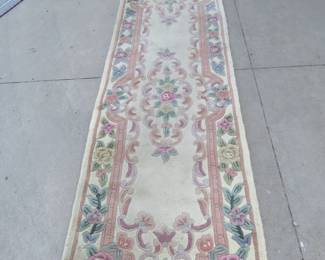 Lot 365. 100% wool 10' x 2' 6" runner