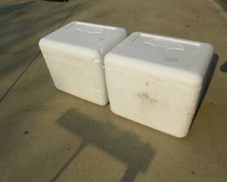 Lot 466. Two foam coolers