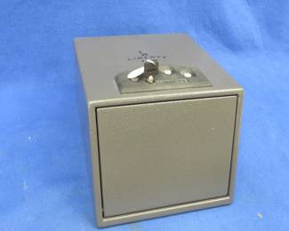 Lot 181. Liberty HD-300 pistol vault, has the key and can be programed to the code of your choice.
