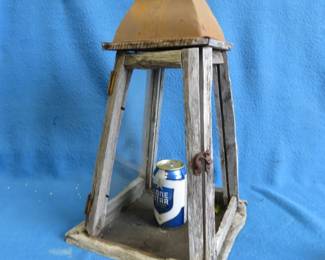 Lot 195. 21" outdoor candle holder