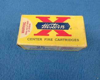 Lot 422. Western X .25 auto pistol rounds.&nbsp; 24 total.