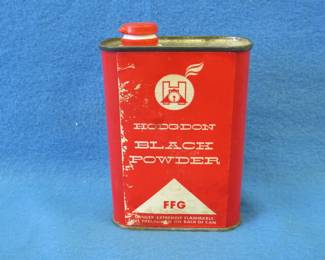 Lot 309. Hogdgon FFG black powder.&nbsp; Little less than half full.