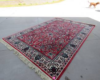 Lot 360. ISAPHAHAN area rug:   100% wool Made in USA 7'9" x 11'1"