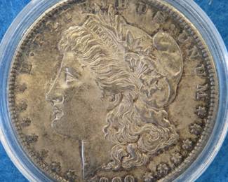 Lot 262. 1900 P Morgan silver dollar