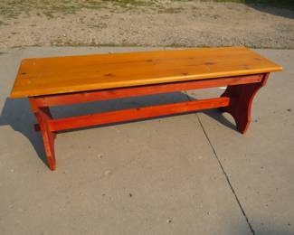 Lot 483. Pine bench 44" x 16" x 12"
