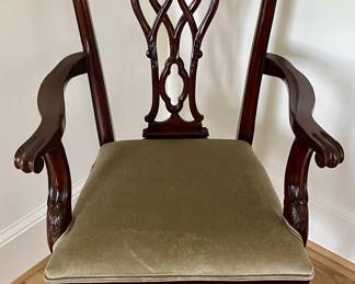 One of two armchairs