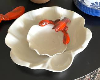 Metlox lobster platter