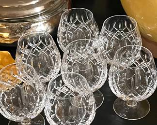 Brandy snifter set, crystal