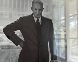 Autographed photo of Dwight Eisenhower inscribed to Julius J. Hoffman - perhaps Judge Julius J. Hoffman?